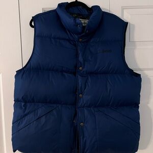 L.L. Bean Men's Trail Model Blue Puffer Down Vest